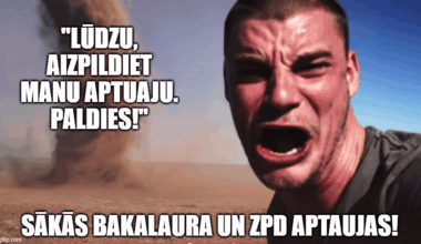 Katru gadu viens un tas pats.