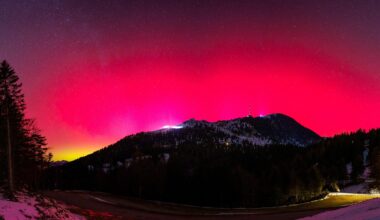 Severni sij nad Slovenijo