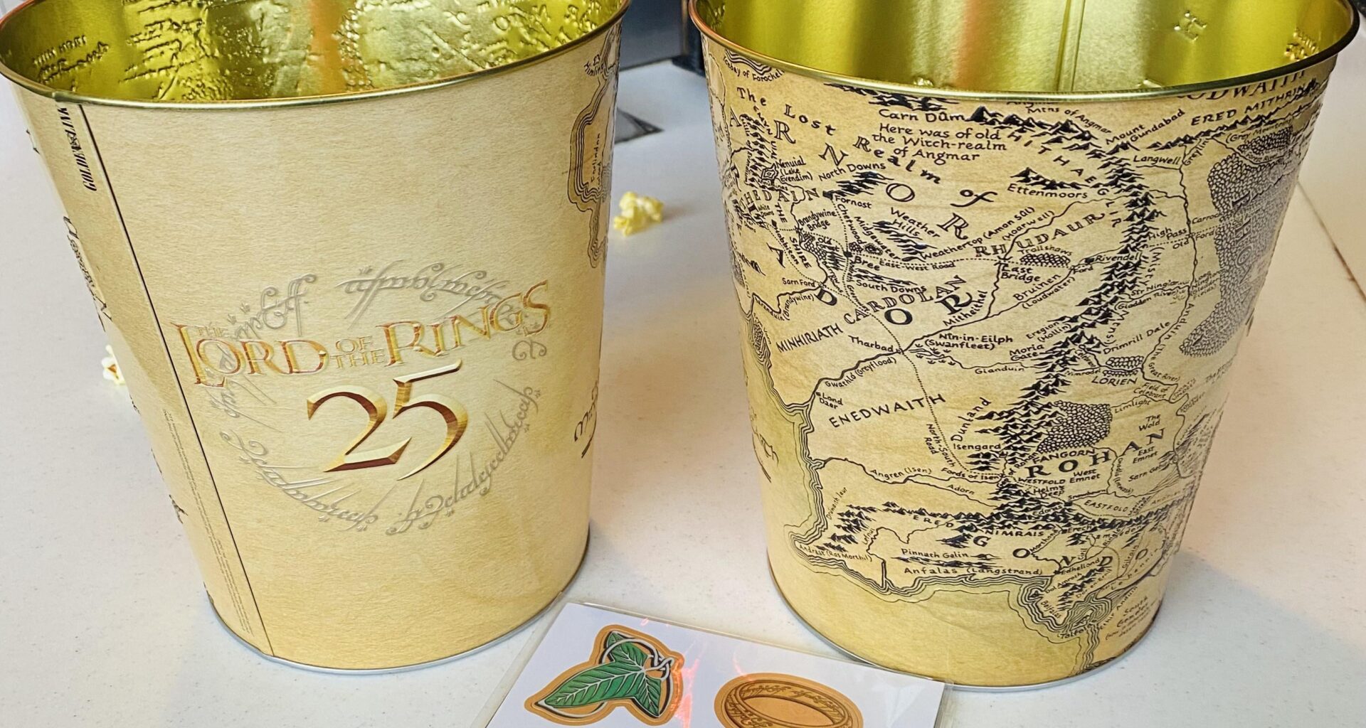 LOTR 25th Anniversary popcorn buckets!!