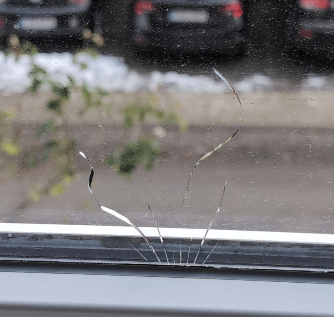 Crack in the window. How should I proceed?