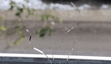 Crack in the window. How should I proceed?