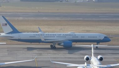 Air Force 1 just landed in Zürich