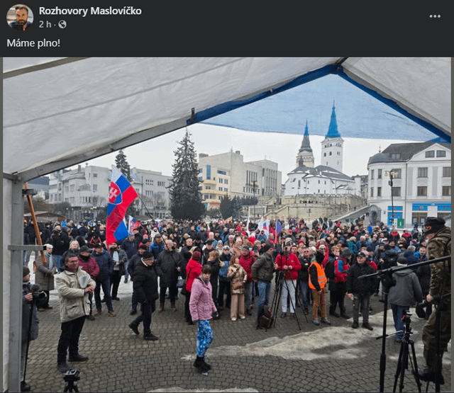 Protest proti progresivizmu - Žilina, údajne "Máme plno!"