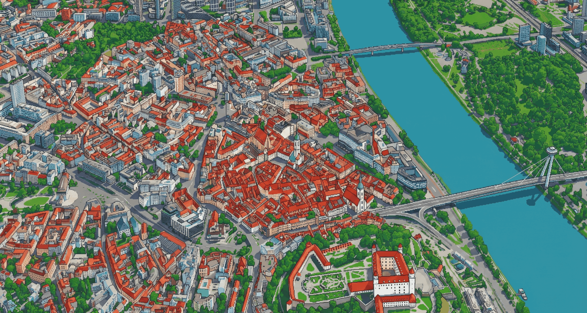 Bratislava pixel art (OC)