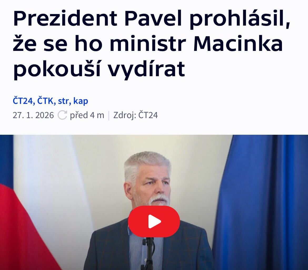 Macinka a prezident