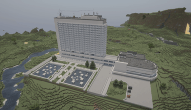 Am construit Hotelul Național din Chișinău în Minecraft