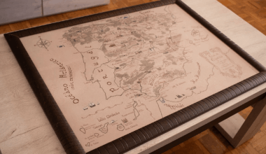 Mapa de España al estilo Tolkien