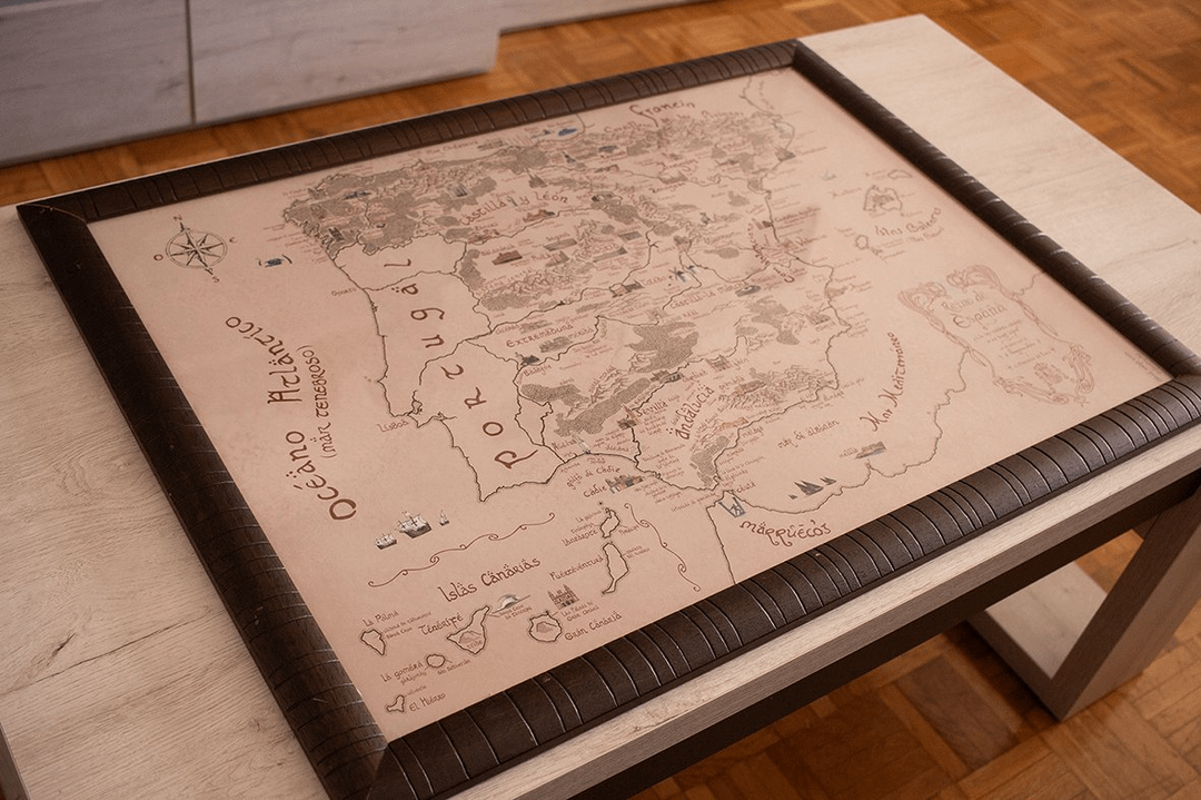Mapa de España al estilo Tolkien
