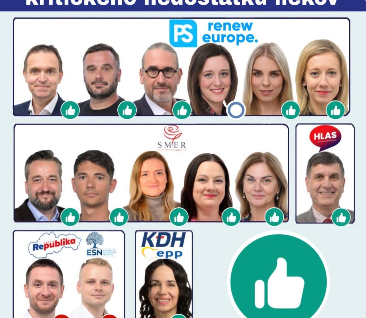 Hlasovanie o riešení kritického nedostatku liekov