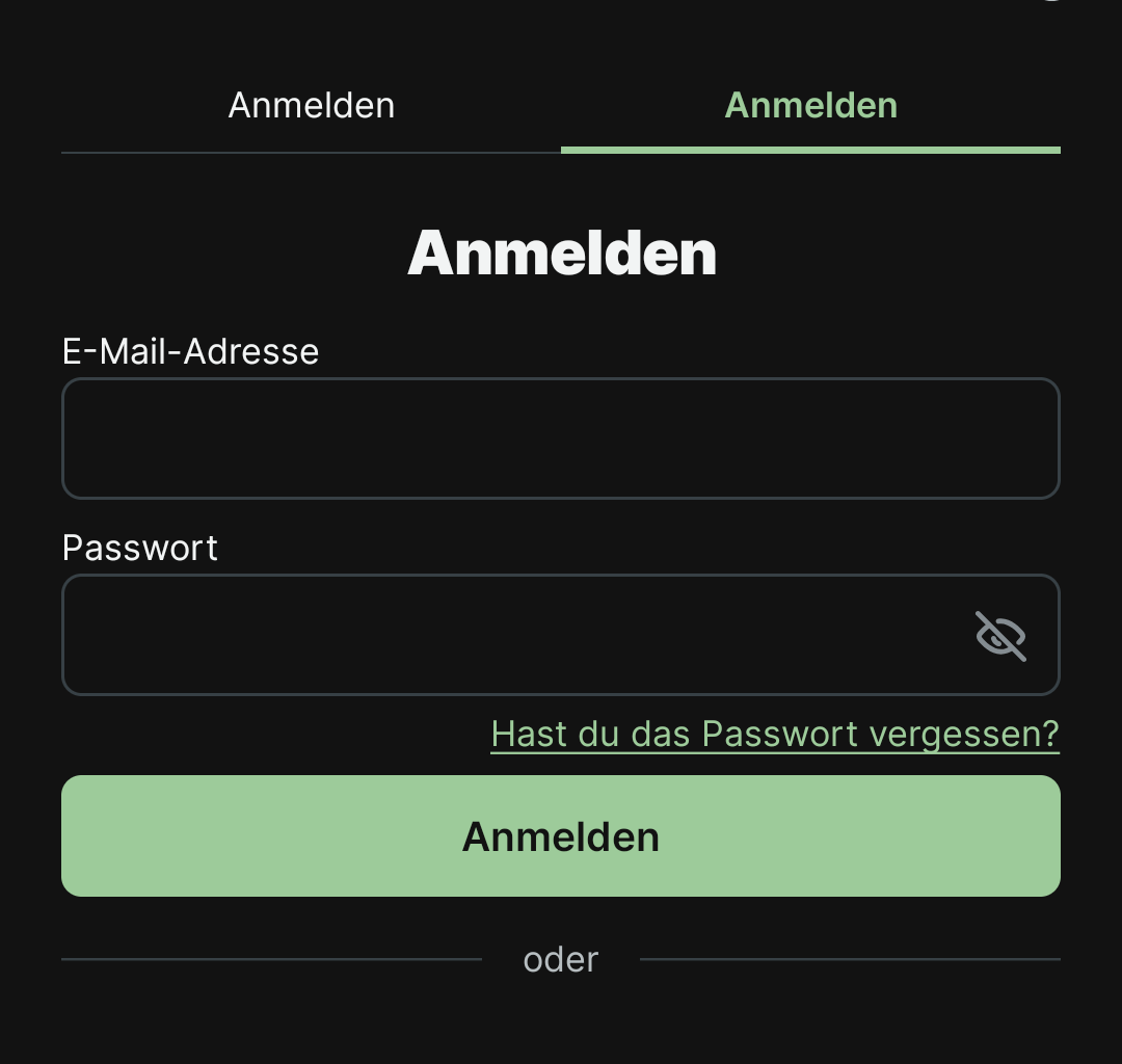 Österreichische Gurkerl App. Anmelden oder anmelden?