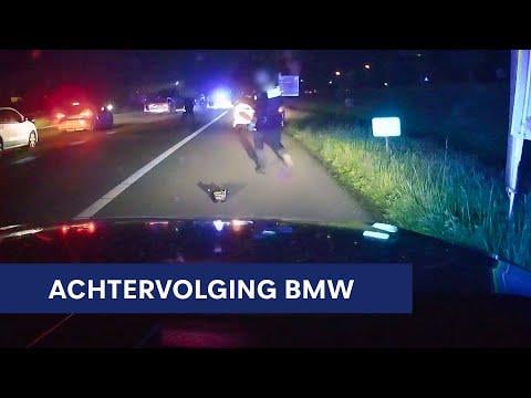 BMW crasht op snelweg na achtervolging, gewapende verdachte aangehouden