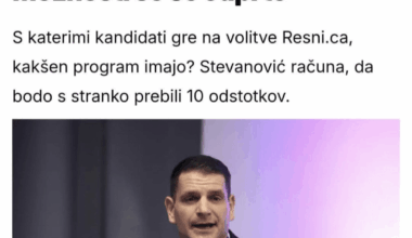 Resnica namerava v koalicijo z Golobom
