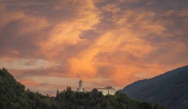 Pastel Sunset at Sprechenstein Castle