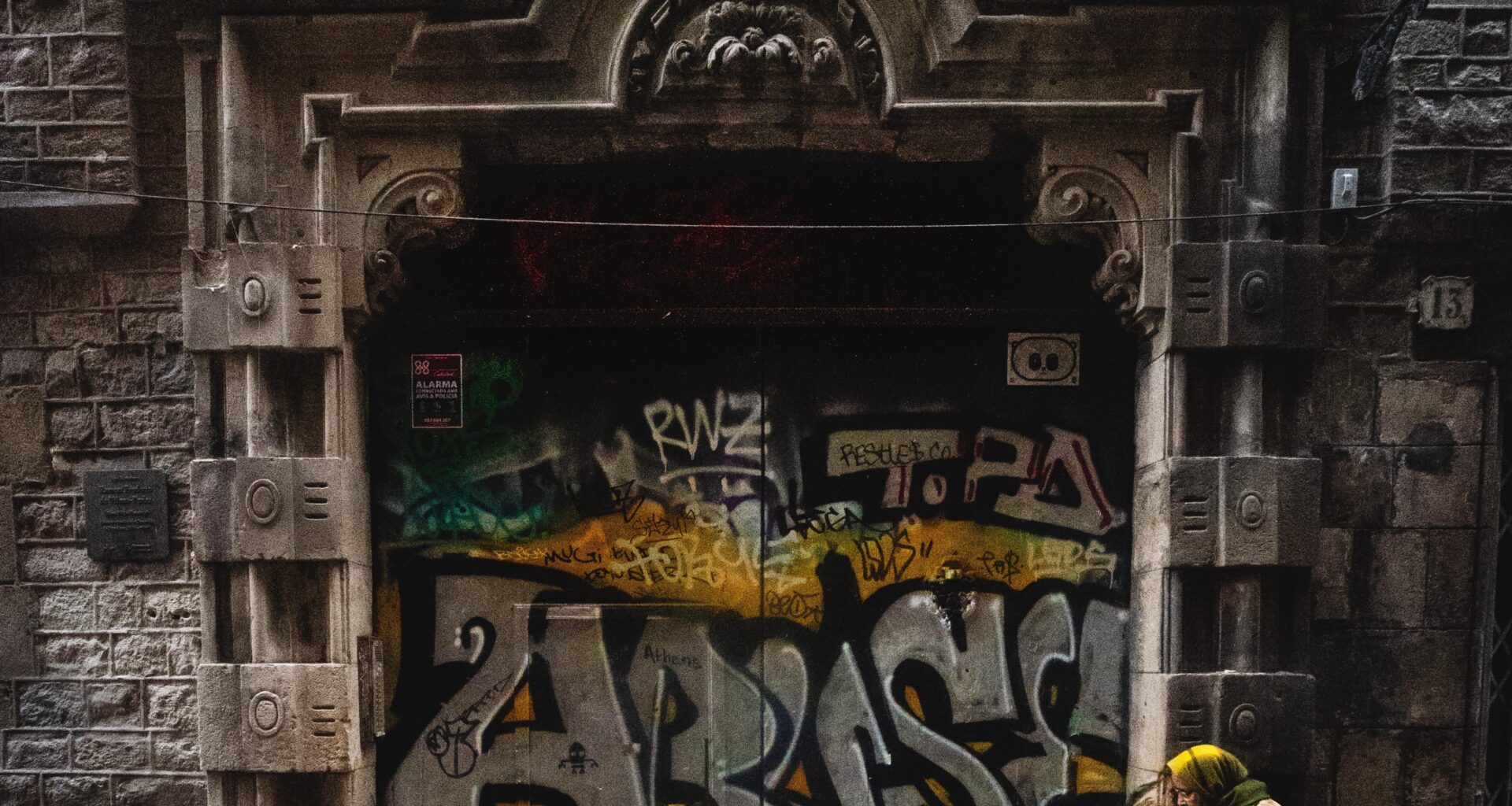 Love or hate the graffiti on Barcelona doors
