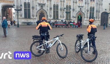 Nieuw krijtprotest in Brugge leidt tot spanning: "Als het moet, wordt dit voor de rechtbank uitgeklaard" | VRT NWS: nieuws