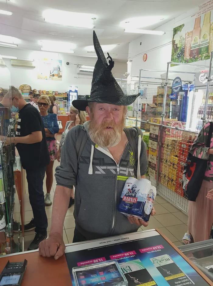 Dumbledore after two weeks in Poland.