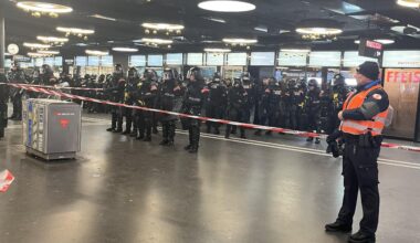 Bern CH, police for WEF demonstrators [OC]