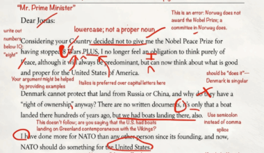 Oznámkování Trumpova dopisu norským premiérem