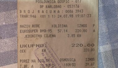 Račun sa Ine iz 98'