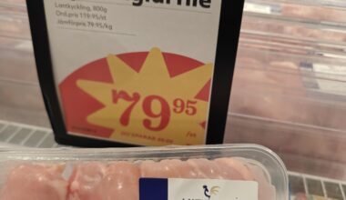 Rättade Hemköps felaktiga jämförspris, de tog ned, men nästa gång jag gick till butiken var det felaktiga uppe igen.