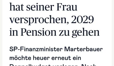 Wer erklärt's der Frau Marterbauer?