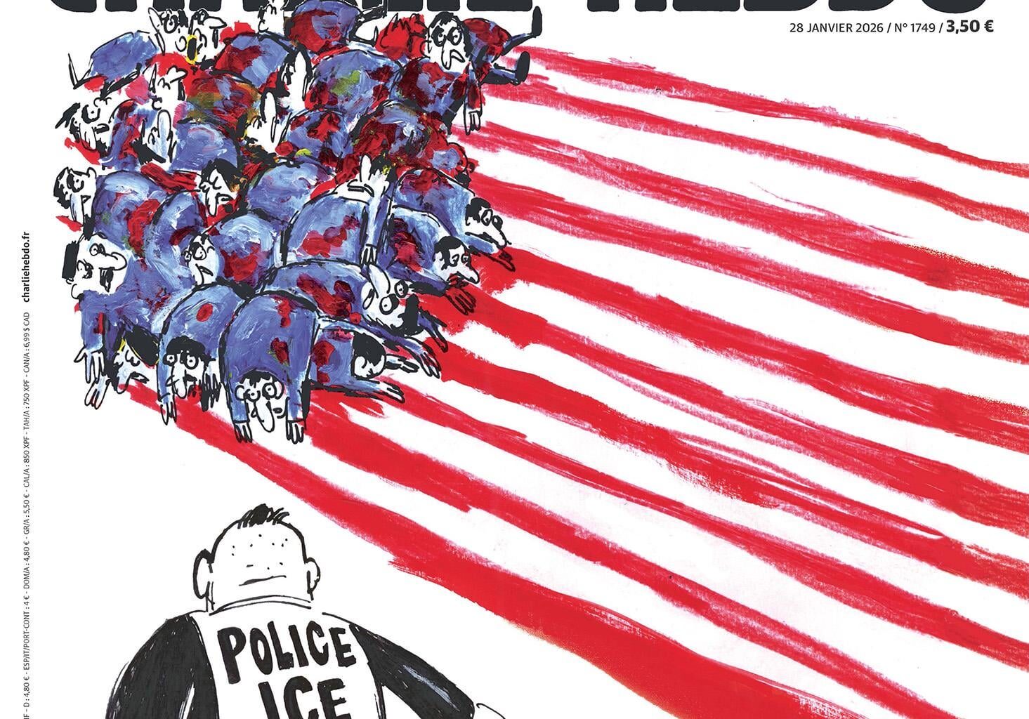 La Une de Charlie Hebdo à paraître ce mercredi 28 janvier.