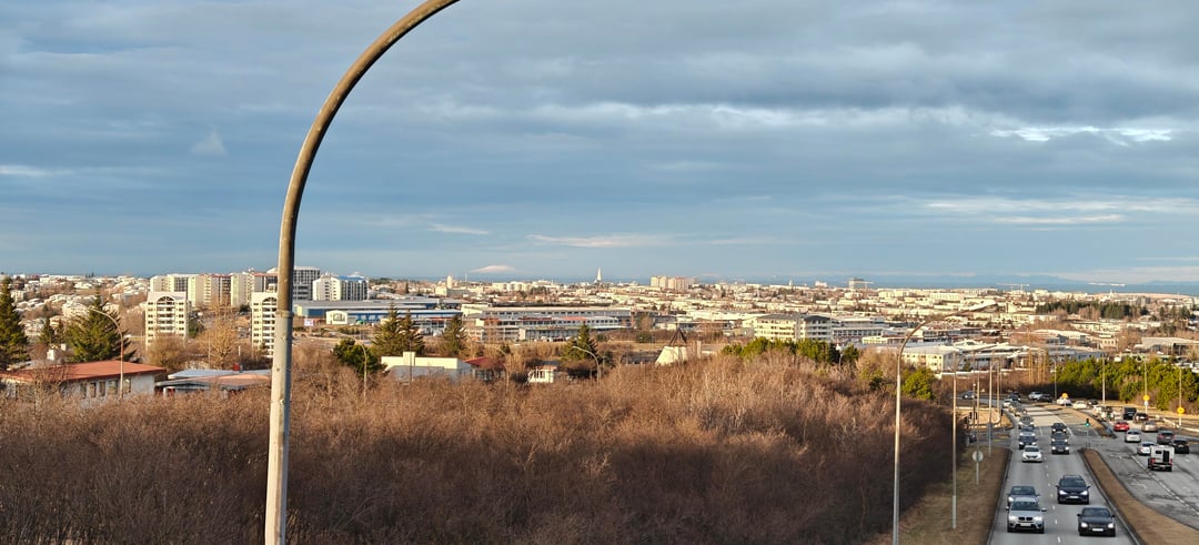 Sjáðu jökulinn loga