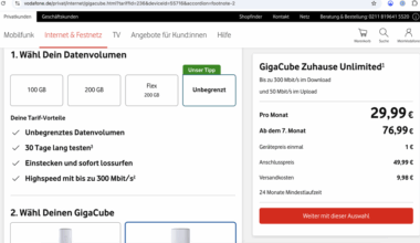 Vodafone Germany: GigaCube vs. Regular 5G Mobile SIM for Home Internet?