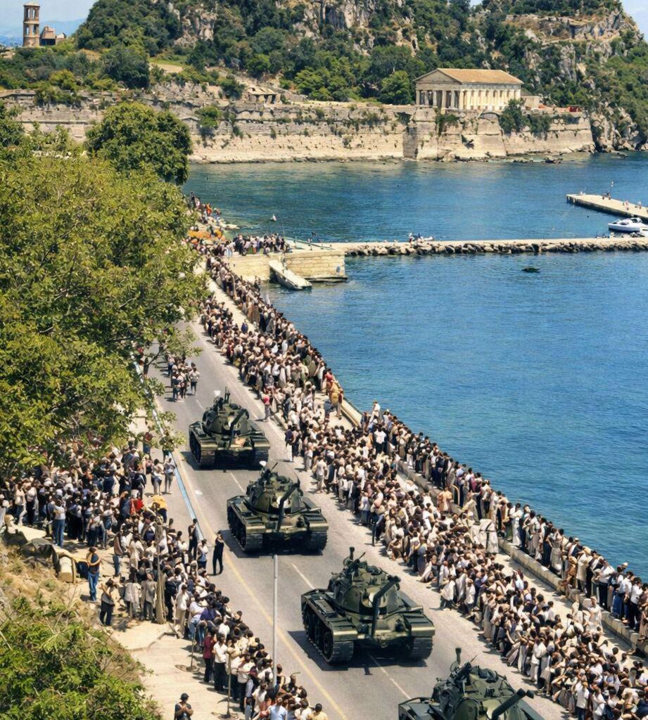 Παρέλαση για την Ένωση των Ιονίων Νήσων (Κέρκυρα, 21 Μαΐου 1973)