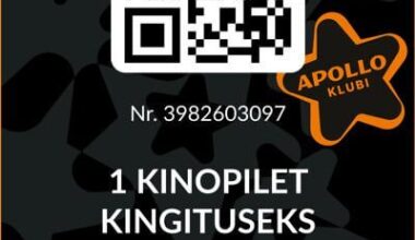 Tasuta apollo kinopilet