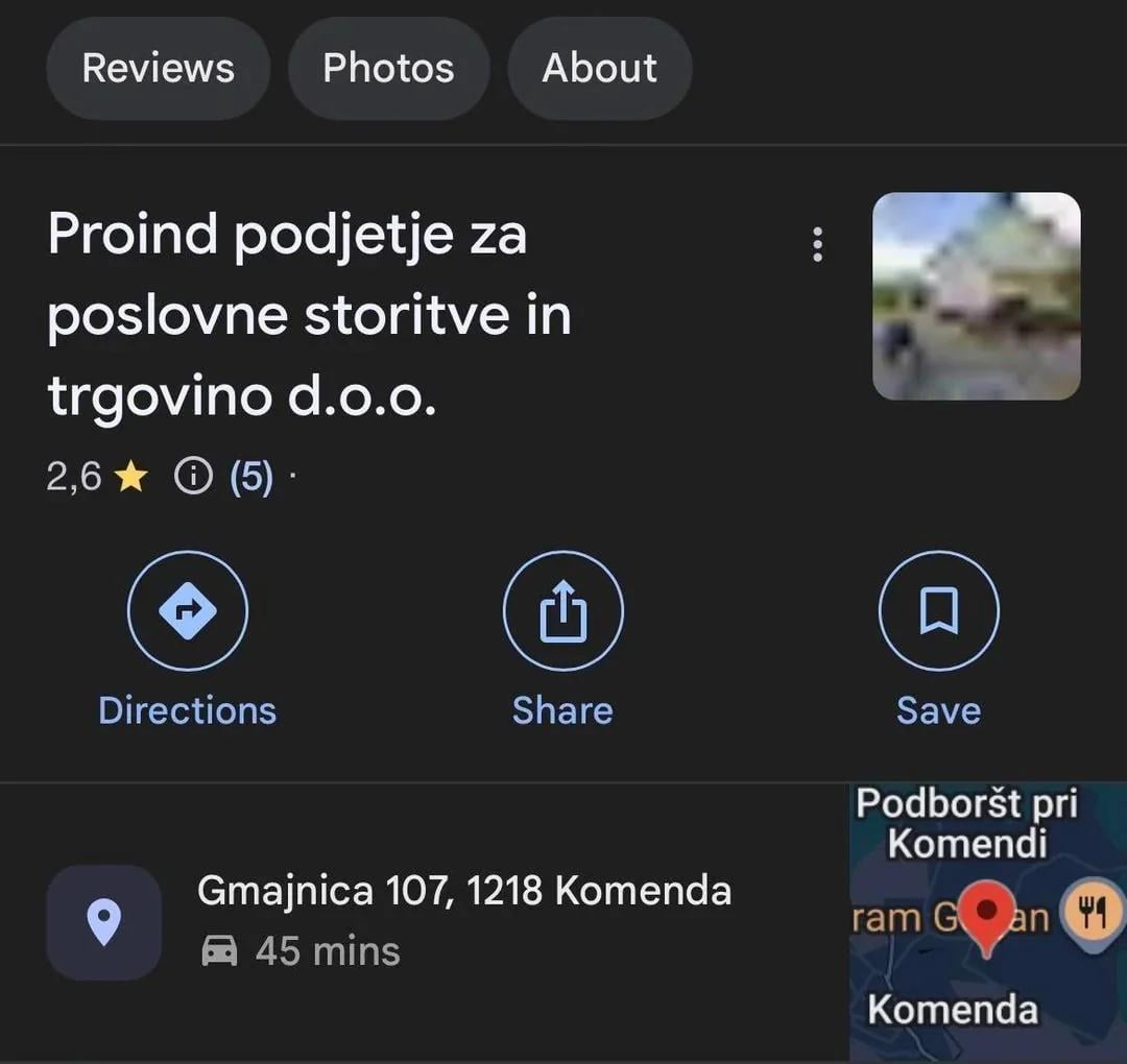 Izkušnje s podjetjem Proind
