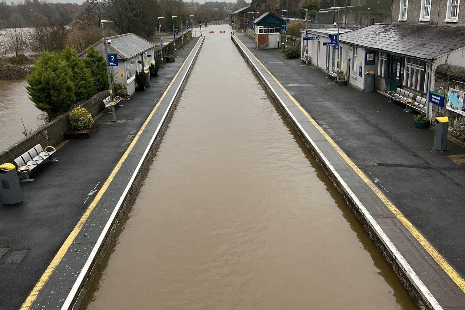 The new Enniscorthy train canal yesterday.
