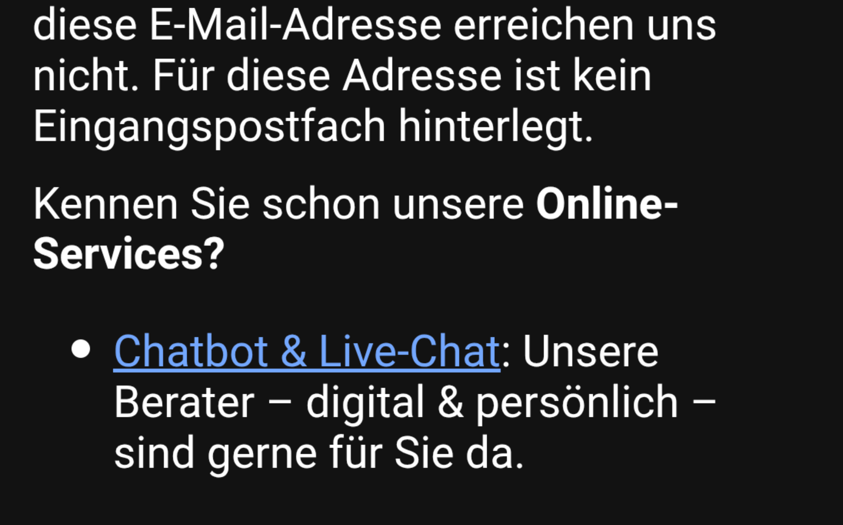 Warum Chatbot ?