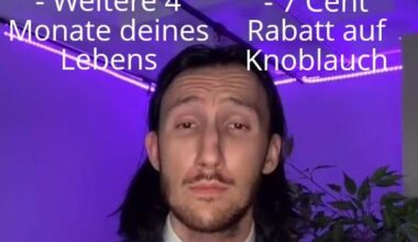 Na eh, ich bin grad super zufrieden mit der Gesamtsituation...