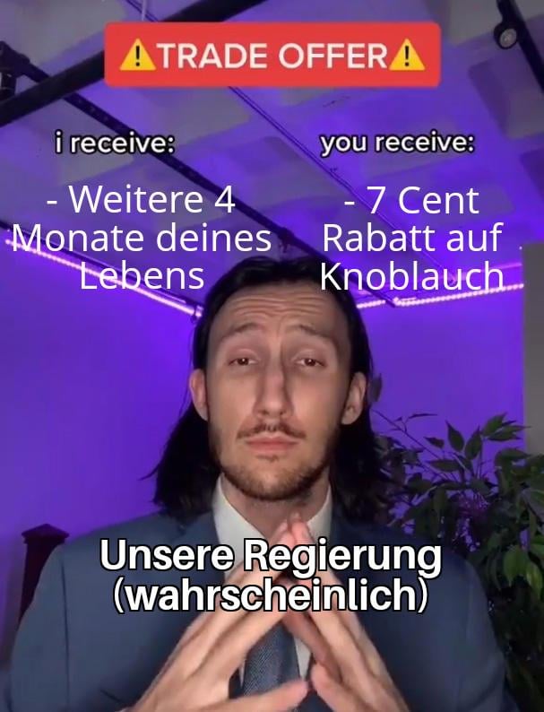 Na eh, ich bin grad super zufrieden mit der Gesamtsituation...