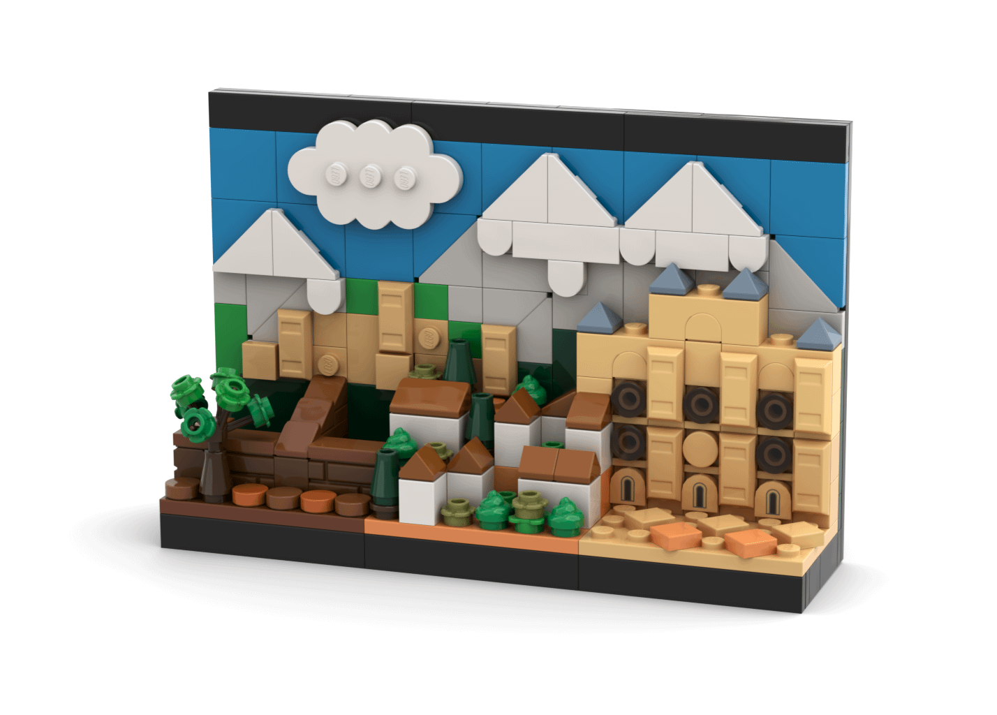 (OC) Postal de LEGO de Granada