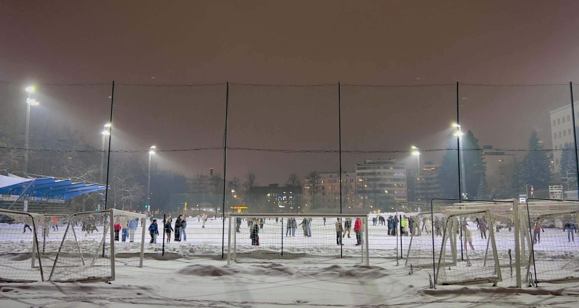 Brahe sports field in Helsinki. Great place for outdoor ice skating. https://liikunta.hel.fi/en/venues/tprek:41549