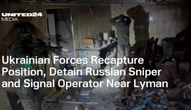 Ukrainian Forces Recapture Position, Detain Russian Sniper and Signal Operator Near Lyman