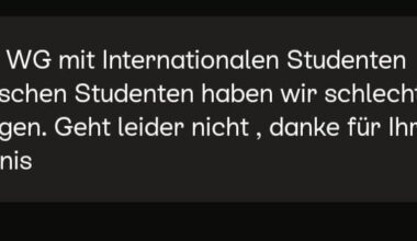 Is this normal answer for someone not German?