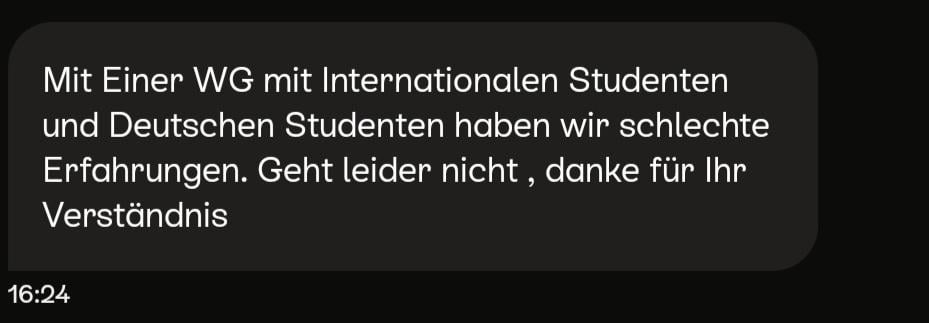 Is this normal answer for someone not German?