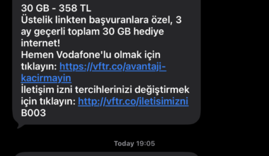 Vodafone, iki saat icinde ne oldu da fiyat 358 TL den 417 TL ye cikti?