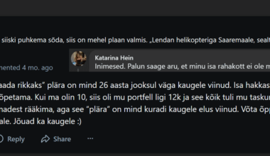 Ta on saanud isalt aktsiaportfelli kümnete tuhandetega, "rahatarkuse" ja kalli korteri Nõmme uusarenduses, aga kassi raviarvete jaoks ei jätku raha