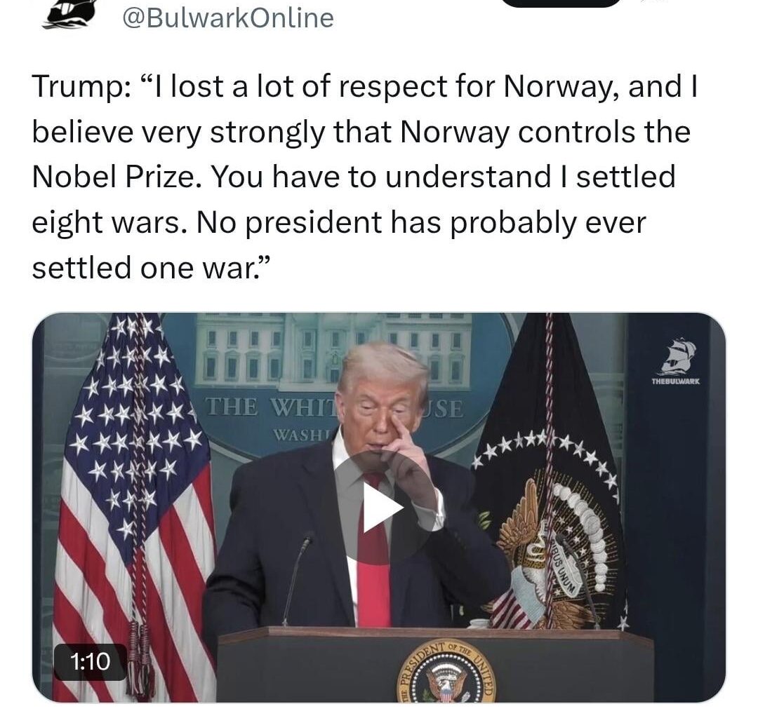 Trump: I have lost a lot of respect for Norway