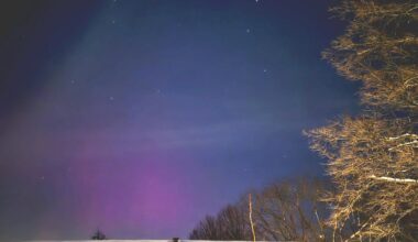 Aurora Borealis über Hamburg