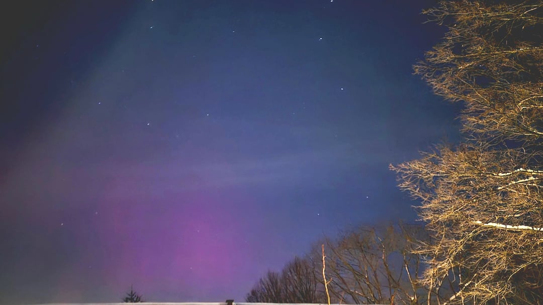 Aurora Borealis über Hamburg