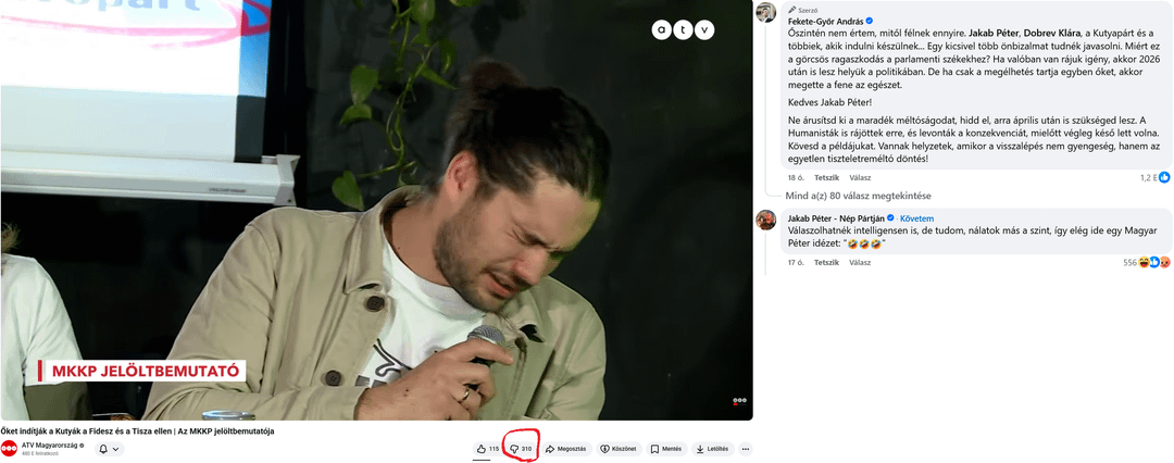 A választók üzenete egyértelmű: sokaknak elege van a Kutyapártból  Fekete-Győr András szerint.