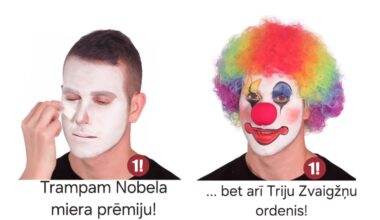 LPV iet vēl tālāk – Trampam jāpiešķir ne tikai Nobela miera prēmija, bet arī Triju Zvaigžņu ordenis (avots: Delfi)