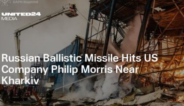 Russian Ballistic Missile Hits US Company Philip Morris Near Kharkiv