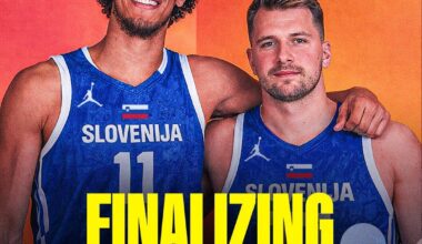 Lakers center Jaxson Hayes is in the final stages of completing paperwork that would allow him to represent Slovenia