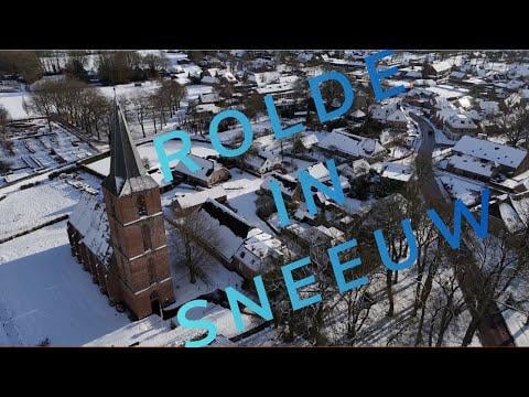 Ik heb wat dronebeelden gemaakt met de sneeuw. Kon het niet laten. Rolde (dichtbij Assen, Drenthe)